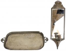 CANDELERO DE PARED Y BANDEJA