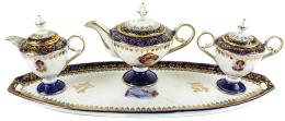 SERVICIO INDIVIDUAL PARA TÉ EN PORCELANA PPS. S.XX
