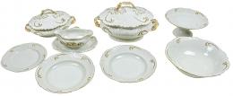 VAJILLA EN PORCELANA DEL PRIMER CUARTO DEL S.XX