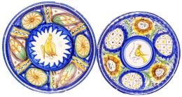 DOS PLATOS DE CERÁMICA VALENCIANA