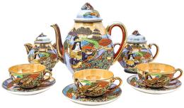 JUEGO DE TÉ EN PORCELANA JAPONESA