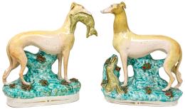 PAREJA DE "GALGOS" STAFFORD DE RPINCIPIOS DEL S.XX