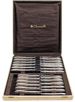 CONJUNTO DE 24 CUCHILLOS "CHRISTOFLE"