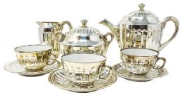 JUEGO DE TÉ EN PORCELANA PARA 11 SERVICIOS PRIMER TERCIO SXX