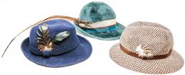 TRES SOMBREROS DE MEDIADOS DEL S.XX