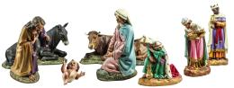 CONJUNTO DE FIGURAS DE PESEBRE DE LA SEGUNDA MITAD DEL S.XX