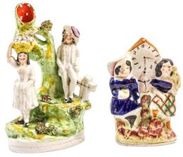 DOS FIGURAS STAFFORD DE LA PRIMERA MITAD DE SIGLO XX