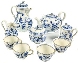 CONJUNTO DE PIEZAS EN PORCELANA MEISSEN SEGUNDO CUARTO S.XX