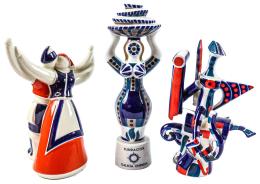 TRES FIGURAS DE PORCELANA GALLEGA