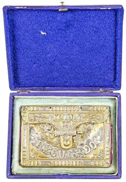 BOLSITO DE PLATA REPUJADA DEL SIGLO XIX