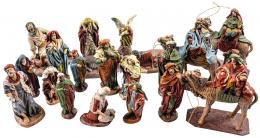 CONJUNTO DE FIGURAS DE PESEBRE SEGUNDA MITAD S.XX
