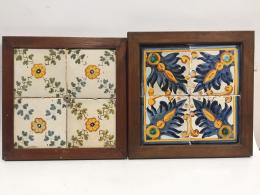 DOS PLAFONES DE BALDOSAS DEL S.XIX