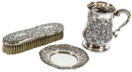CONJUNTO DE JARRA CON PLATO Y CEPILLO