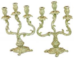 PAREJA DE CANDELABROS DE MEDIADOS S.XX