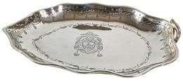 CENTRO DE MESA EN PLATA DE PORTUGAL DEL ÚLTIMO TERCIO S.XX