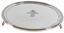 CENTRO DE MESA EN PLATA DE PORTUGAL DEL ÚLTIMO TERCIO S.XX