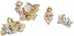 LOTE DE CUATRO FIGURITAS DE BISCUIT