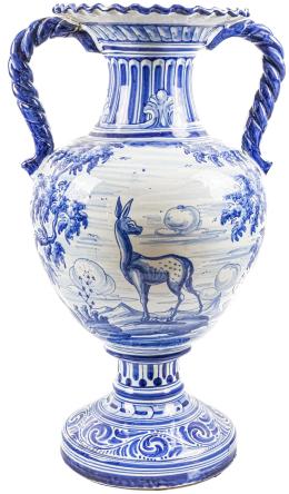 JARRÓN EN CERÁMICA DE TALAVERA
