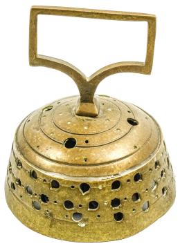 CAMPANA TIBETANA EN BRONCE DE MEDIADOS S.XX