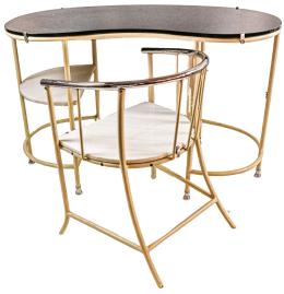 MESA DE CONSULTORIO MÉDICO CON SILLA