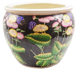 PECERA ORIENTAL EN PORCELANA DE LA SEGUNDA MITAD S.XX