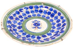 PLATO DE CERÁMICA DE MANISES DE FINALES DE SIGLO XIX