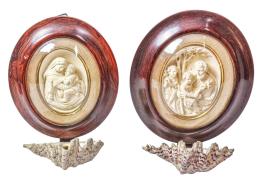 PAREJA DE BENDITERAS DE PRINCIPIOS DE SIGLO XIX