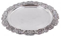 BANDEJA CIRCULAR EN PLATA DE MEDIADOS DEL S.XX