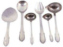 CONJUNTO DE CUBIERTOS EN PLATA DANESA GEORG JENSEN