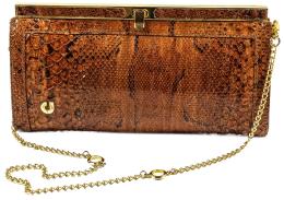 BOLSO EN PIEL DE SERPIENTE DEL ÚLTIMO CUARTO DEL S.XX