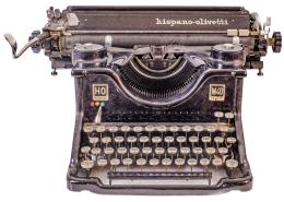 MÁQUINA DE ESCRIBIR "HISPANO-OLIVETTI" DE MEDIADOS DEL S.XX