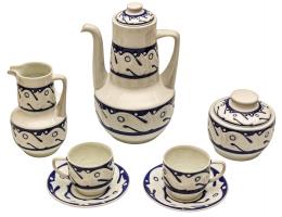 JUEGO DE CAFÉ DE EN PORCELANA CASTRO ULTIMO CUARTO DEL S.XX