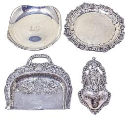 CONJUNTO DE OBJETOS DE PLATA DE MEDIADOS DE SIGLO XX