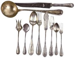 CONJUNTO DE CUBIERTOS EN PLATA DEL PRIMER TERCIO S.XX