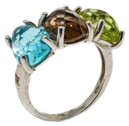 ANILLO DE PLATA CON PIEDRA COLOR