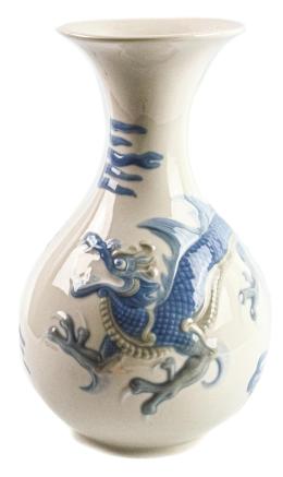 JARRÓN DE PORCELANA LLADRÓ DEL ÚLTIMO CUARTO DEL S.XX