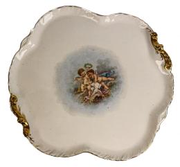 BANDEJA EN PORCELANA FRANCESA DE PRINCIPIOS DEL S.XX