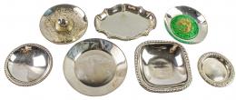 LOTE DE SIETE PLATITOS DE PLATA