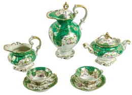 JUEGO DE CAFÉ DE PORCELANA SANTA CLARA