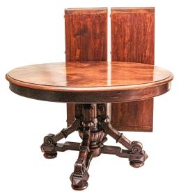 MESA DE COMEDOR DEL ÚLTIMO CUARTO DE SIGLO XIX