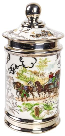 TARRO DE PORCELANA DEL ÚLTIMO TERCIO DEL S.XX