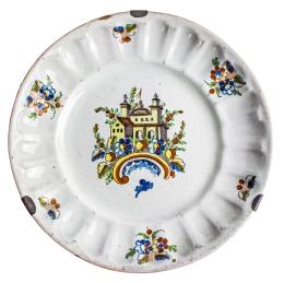 PLATO EN CERÁMICA DE ALCORA DEL S. XIX