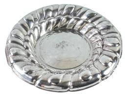 CENTRO DE MESA EN PLATA DE MEDIADOS DEL S.XX