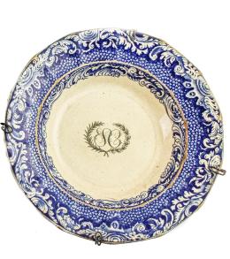 PLATO DE SARGADELOS DE LA TERCERA ÉPOCA S. XIX