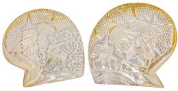 PAREJA DE CONCHAS DECORATIVAS DEL ÚLTIMO CUARTO DEL S.XX
