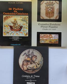 TRES LIBROS SOBRE CERÁMICA.