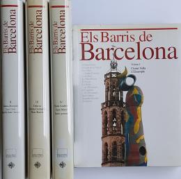 ELS BARRIS DE BARCELONA. (4 VOLÚMENES, COMPLETO.