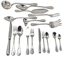 CUBERTERÍA PARA 12 SERVICIOS EN PLATA