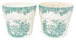 DOS MACETAS DE LOZA PICKMAN