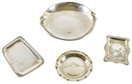 CUATRO PLATITOS DE PLATA DE LOS AÑOS 60/70